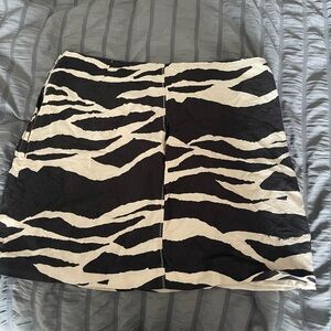 Zebra Print Mini Skirt
